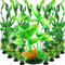 QUOZUO Fish Tank Decor Aquarium Plants, 20 Stück Grün Aquariumpflanzen, Aquarium Pflanzen Dekoration Künstliche Pflanzen, Aquarium Zubehoer Grün Kunstpflanzen