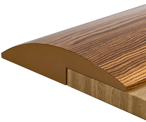 Perfil de Transición Adhesivo PVC Riel de Puerta para Baldosas, Laminado y Parquet de Haya, Entre Otros(Yellow Oak,3.5x100cm)