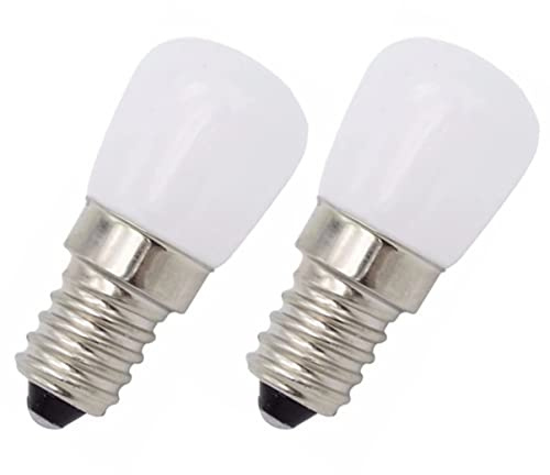 FIXOSHEE 2 piezas Bombillas LED Refrigerador Juego de Iluminación Energéticamente Adecuadas para Frigorífico Congelador