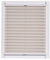 Plissee Made in Germany, Tageslicht, Echtcrush, natur, Klemmfix, weisse Schiene, 80 x 150