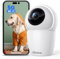 CZEview 3K/5MP Cámara Vigilancia WiFi Interior, 5/2.4GHz Camaras Vigilancia Domicilio, Camara para Perros y Mascotas, PTZ 355°, Visión Nocturna, Audio Bidireccional, Alexa (Blanco)