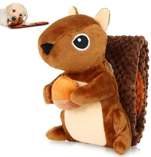 PUHOHUN Hundespielzeug Große Kleine Mittel Große Hunde, Quietschend Welpen Kauen für PlüSchs (Groß)