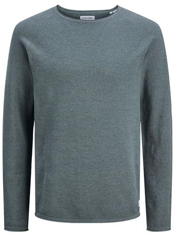 JACK & JONES Jjehill Knit Crew Neck Noos, Suéter Hombre, Resistente Al Agua, M
