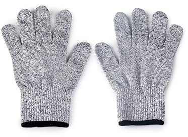 IBILI - Set 2 Guantes Protectores Para Cortar/Rallar, Talla L, Algodón + Poliester