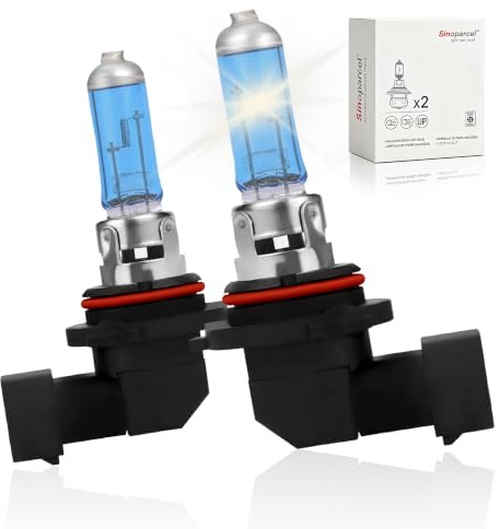 Sinoparcel HB4 9006 Headlight Bulbs, 3800K Neutral White, Road Legal Boost | 35% Whiter, +150% More Brightness, Low Beam, Fog Light, OEM Replacement, P22d Base, 12V 55W, Pack of 2