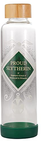 Harry Potter Water Bottle Glass (500ml) (Proud Slytherin)