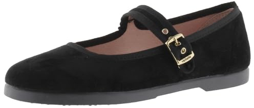 Victoria Ballerines Gong Fu Velours & Passepoil Assorti & Boucle 1080111 pour Femme Negro 41