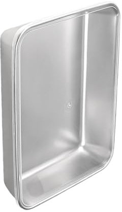 LEADSDGE Set di stampi per tiramisù in acciaio inox antiaderente con coperchio, teglia professionale per uso domestico