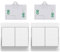 Cerhot Remote Light Switches Wireless, Interruttori di controllo remoto, Interruttore luce cinetico, Interruttore luce wireless Per luci Illuminazione domestica (EU 2marce, 2V2 A)