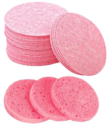 hurifeng 30pc komprimierte Gesichtsschwämme - Natürliche Kosmetik Schwämmchen für Gesichtsreinigung; Peeling; Make-up-Entfernung; aesthetic stuff; clean girl - Gesichtsreinigung leicht gemacht