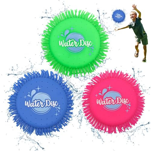 shallyong 3 Stück Wasserfrisbee Splash, Kinder Wasser Frisbee, Pool Wasserfrisby, Wasserspielzeug Frisbee, Splash Wasser Wurfscheibe, Pool Splash Disc, Wasser Frisbee, Pool Wasser Wurfscheibe