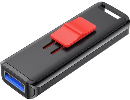 Chiavetta USB 64GB 3.2 JOIOT Pennetta USB 3.2 gen 2 (400 MB/s in lettura) Pen Drive USB Flash Drive 64gb Chiavette USB Memoria Stick per Cellulare PC Computer Laptop MacBook Nero