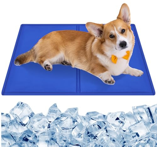 CIOXSOIO Tapis Rafraichissant Chien 65 x 50cm, Auto-Refroidissant Tapis Refroidissement Chien, Carpet Refrigerant Animaux en Gel Non Toxique pour Chiens, Cooling Mat for Dogs and Cats