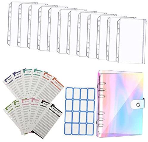 NAMOARLY 1Satz Budget Binder Mit Reißverschluss Geldorganisator Für Haushaltsbuch Und Budgetplanung Sortierumschlägen Und Budgetblättern Zur Effizienten Finanzverwaltung