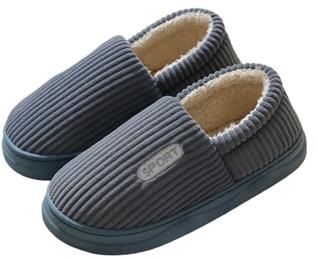 Generisch Zapatillas de mujer cerradas - Zapatos de invierno para mujer, 42 mocasines, tiempo libre, zapatillas de cabaña, cálidas, antideslizantes, para interior y exterior, zapatillas de fieltro
