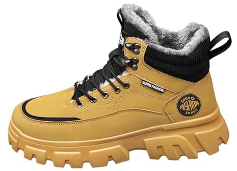 Dopo Sci Da Neve Uomo Imbottiti Doposci Impermeabili Scarpe Neve Calde Stivali Invernali Antiscivolo Scarponi Pelliccia Foderati Termici Scarponcini Snow Boots Montagna Per Attività All'Aperto
