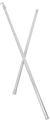 FRCOLOR Barra de Tracción Ajustable para Persianas Celulares, Varilla Corrediza Delgada de 1,45 M para Cortinas de Tragaluz, Barra para Cortinas Enrollables Compatible Ventanas