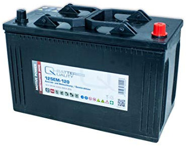 Q-Batteries Solarbatterie Wohnmobilbatterie Elektroboote Akku 12V 120Ah 12SEM-120