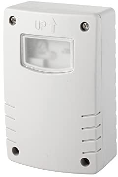 Garza 430045 rilevatore crepuscolare regolabile, bianco