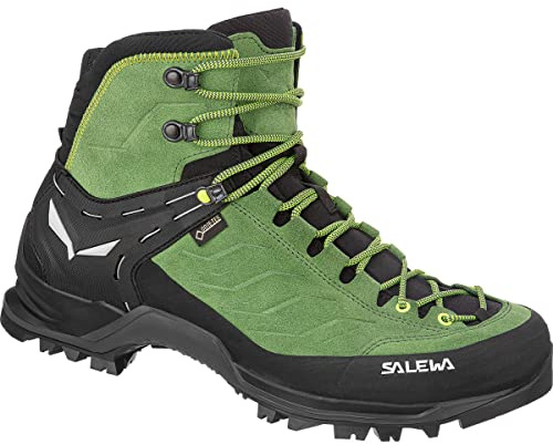 SALEWA Mountain Trainer Mid Gore-Tex - Scarpe da Trekking da Uomo, Myrtle Fluo Green, 42 EU