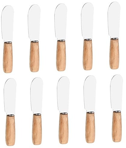 SHOWERORO Teiliges Backspatel Aus Edelstahl Mit Ergonomischem Holzgriff Vielseitiger Butter Käseschaber Hitzebeständig Komfortabel Für Kuchen Und Brotaufstriche Praktische Küchenausstattung