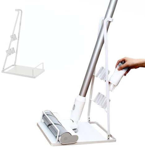 MAGIC SELECT Supporto per Aspirapolvere Compatibile con Dyson V15, V6, V7, V8, V10, V11. Mensola da Pavimento in Metallo Senza Forare il Muro.