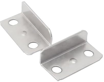 Lot de 10 gâches de tiroir en métal à Angle Droit en Forme de L 9 x 13,5 x 9 mm for Armoire, quincaillerie de Meubles