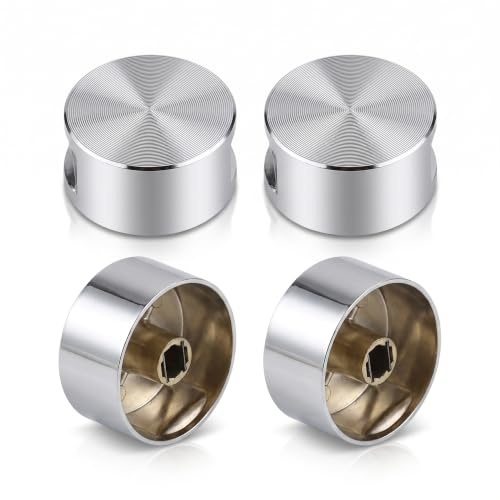LUCKCDUO 4PCS Gas Cooktop Knobs, Replacement Stove Control Knobs