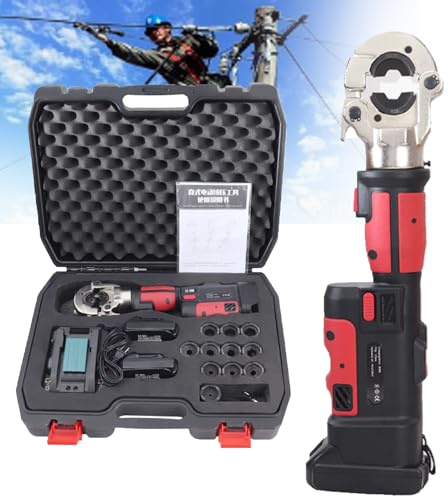 Kit de herramientas de prensa de tuberías eléctrica, prensa profesional de 60 kn para tubos de cobre, incluye 11 moldes, ideal para fontanería y proyectos eléctricos