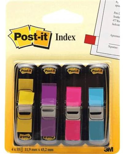 Post-it Haftmarker 7000052572 Gelb, Lila, Pink, Türkis