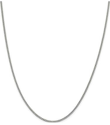 Sterling Silver 2Mm Curb Chain (Length=18) (Width=2)