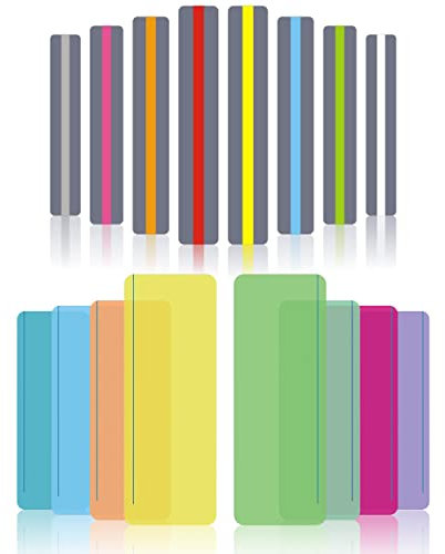 16Pcs Dyslexia Overlays Professional A4 Coloured Overlays Reading Ruler Guided Reading Highlight Strips for Children Reading Aids for Visual Stress,Children Dyslexia