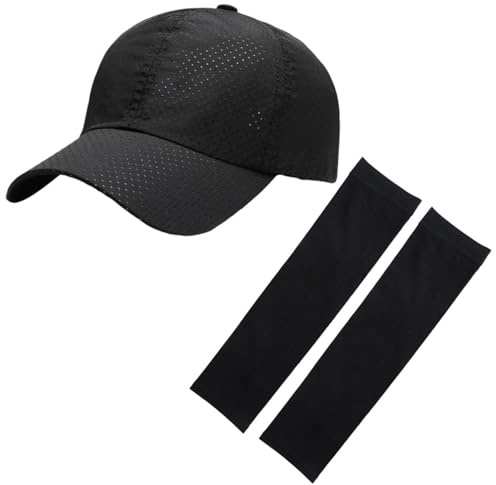 Gorra De Malla Transpirable De Protección Solar y Mangas - Equipo De Secado Rápido Para Exteriores - Béisbol Informal