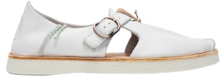 Satorisan - Benirras Premium - Sandalen Herren und Damen - Flache Leder Sandalen Bequem, Nachhaltig und Dauerhaft - Farbe White - Größe 41