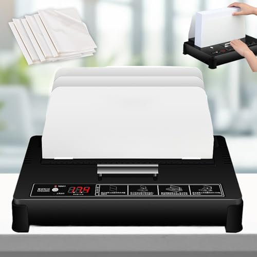 Thermobindegerät für 550 Blatt mit 50 Abdeckungen, Doppellüfterkühlung, digitalem Touchpanel, elektrischem Thermobinder für Dokument- und Rechnungsordner im Letter-Format, A4 und A5,6mm-Covers