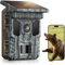 VIDVIS WiFi Wildlife Camera Solar,4K 64MP Trail Camera with Night Vision Motion Activated Waterproof IP66,0.2s Trigger Garden Camera with Infrared LEDs,Built-In Rechargeable Battery,32GB Micro SD Card
