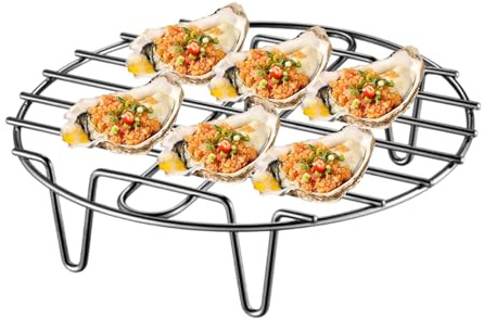 Steamer Rack For Pots - Stainless Steel Steaming Rack Stand For Cooking Baking & Cooling | Cake Cooling | Stainless Steel Round Steamer | Non-Stick Steaming Wire Kitchen Worktops Protector | Non-stick
