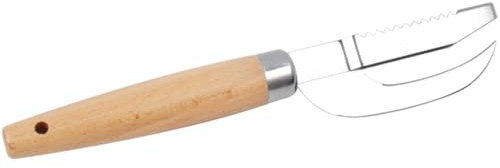 BESPORTBLE Écailleur à Poisson en Acier Inoxydable Dents Scie Double Face, Outil Cuisine Multifonction pour Nettoyage Rapide du Poisson, Léger et Portable, Accessoire Indispensable