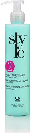 Style - Fluido Termoprotettivo Ricci - Termoprotettore per Capelli a Base di Olio di Semi di Lino - Protegge i Capelli dal Calore del Phon, Effetto Anticrespo - Idrata, Nutre e Dona Lucentezza - 250ml