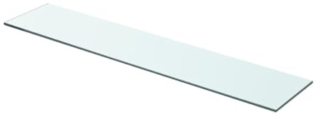 Gecheer Regalboden Glas Transparent 70 cm x 15 cm Glasregal Wandregal für Badezimmer Glasablage Glasregalboden Badablage
