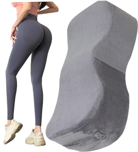 Pesoncarl Oreiller BBL après Chirurgie, Coussin de siège en Mousse Haute résilience, Oreiller de Chirurgie Amovible avec poignée pour s'asseoir, Fournitures Post-opératoires, Gris