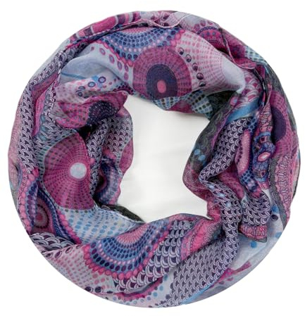 Van Der Rich ® - Bufanda Bucle Tubular con diseño estampado - Mujer