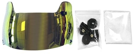 KQFCAZRE Visière de Football Américain, Visière de Rugby, Facile à Installer, Adaptée Au Port de Lunettes, pour Casques de Football Américain Enfants, Masque F, Or