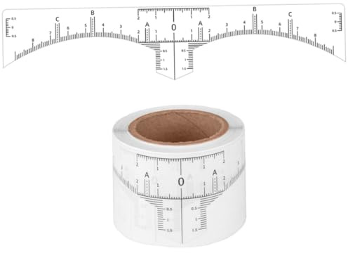 FRCOLOR 50 Pezzi Righello Adesivo per Sopracciglia, Mappatore per Make-up, Plastico, Usa e Getta, per Livellare e Disegnare le Sopracciglia