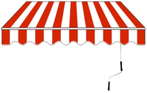 Toldo manual retráctil – Toldo de jardín impermeable con protección UV, 2 x 1,5 m, 3 x 2,5 m, 4 x 5 x, parasol plegable con manivela para balcón, patio y restaurante