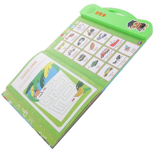 Mikikit Livre Électronique Éducatif Sonore Français-Anglais pour Garçon et Filles 3-8 Ans, d'apprentissage Interactif Léger et Portable, Stimulation Orale et Lecture, 1 Unité de Couleur