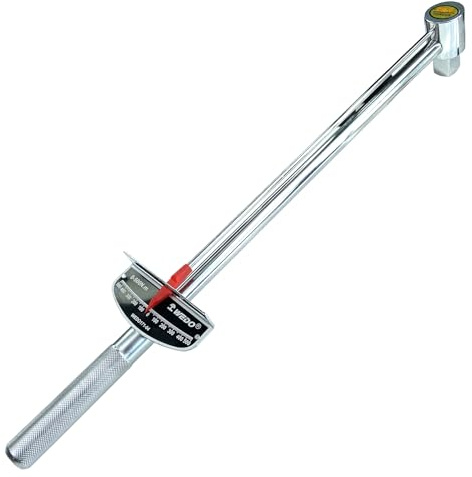 WEDO 3/4 Drive Needle Torque Wrench, 0 to 500 Newton/Meter Torque Wrench, Length 540mm, High Visibility Markings for Easy Readings