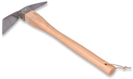 WOOXGEHM Pioche, Antirouille, Houe de Jardin Résistante À l'usure, Connexion Solide, Simple et Pratique, Pics À Double Tête en Acier Inoxydable