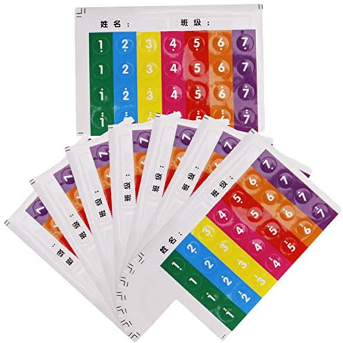 GREENADSCAPE 8stücke Panflöten Noten Aufkleber Für Anfänger Einfache Installation Langlebige Materialien Große Für Lesbarkeit Hilfe Beim Notenlernen Für Panflöte