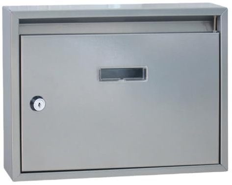 Wall Mount Mailbox, Locking Outdoor Mailbox for Secure Storage of Mails, Documents, and Envelopes, Key Drop Box with Key, Ideal for Home and Office Use